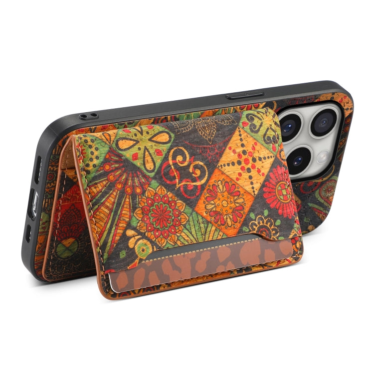 For iPhone 16 Pro Card Slot Holder Phone Case(Autumn Yellow) - iPhone 16 Pro Cases by PMC TechLife | Online Shopping South Africa | PMC TechLife | Buy Now Pay Later Mobicred