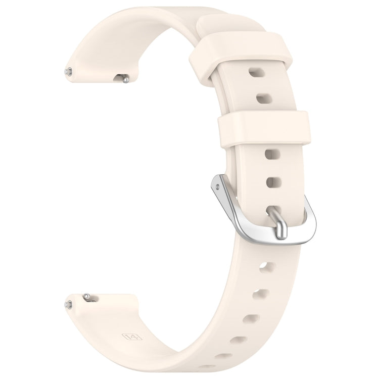 For Garmin Lily 2 14mm Silver Buckle Silicone Watch Band Wristband(Starlight) - Watch Bands by PMC TechLife | Online Shopping South Africa | PMC TechLife