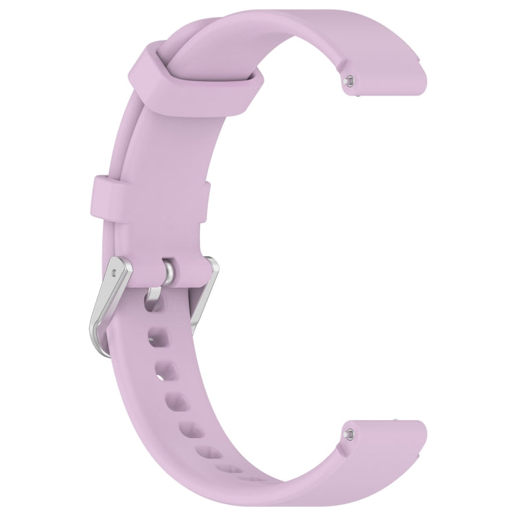 12mm Universal Solid Color Silver Buckle Silicone Watch Band(Purple) - 20mm Bands by PMC TechLife | Online Shopping South Africa | PMC TechLife