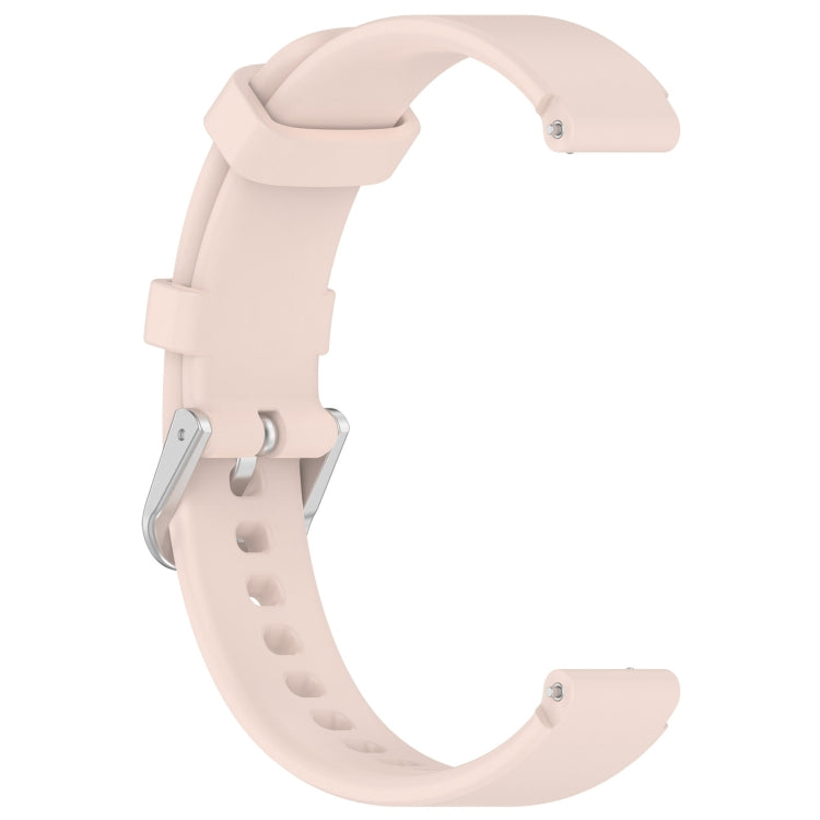 12mm Universal Solid Color Silver Buckle Silicone Watch Band(Light Pink) - 20mm Bands by PMC TechLife | Online Shopping South Africa | PMC TechLife