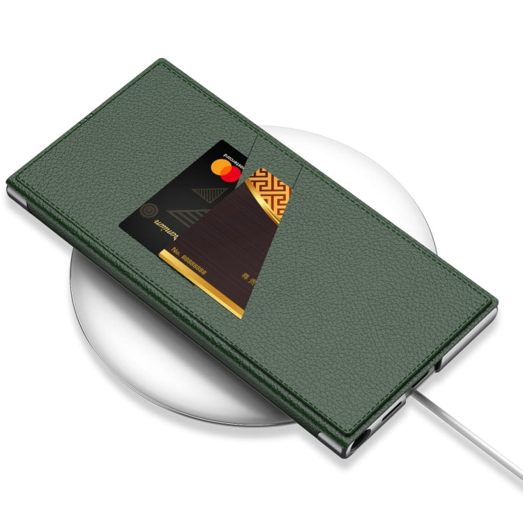 For Samsung Galaxy S23 Ultra 5G GKK Armor Flip Leather Phone Case, Without Pen(Night Green) - free shipping - PMC Jewellery - Order now!