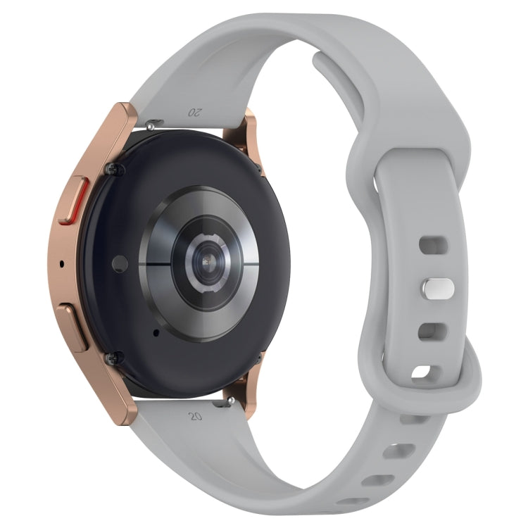 20mm Slim Reverse Buckle Silicone Watch Band(Grey) - 20mm Bands by PMC TechLife | Online Shopping South Africa | PMC TechLife