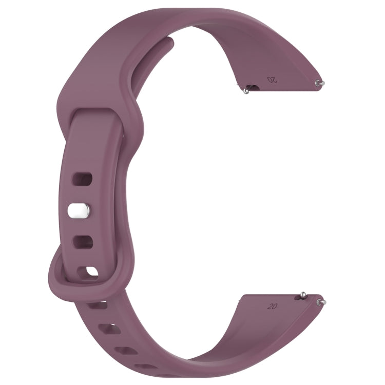 20mm Slim Reverse Buckle Silicone Watch Band(Purple) - 20mm Bands by PMC TechLife | Online Shopping South Africa | PMC TechLife