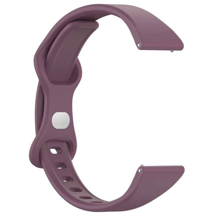 20mm Slim Reverse Buckle Silicone Watch Band(Purple) - 20mm Bands by PMC TechLife | Online Shopping South Africa | PMC TechLife