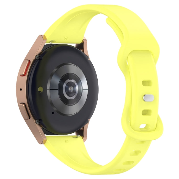 22mm Slim Reverse Buckle Silicone Watch Band(Bright Yellow) - 22mm Bands by PMC TechLife | Online Shopping South Africa | PMC TechLife