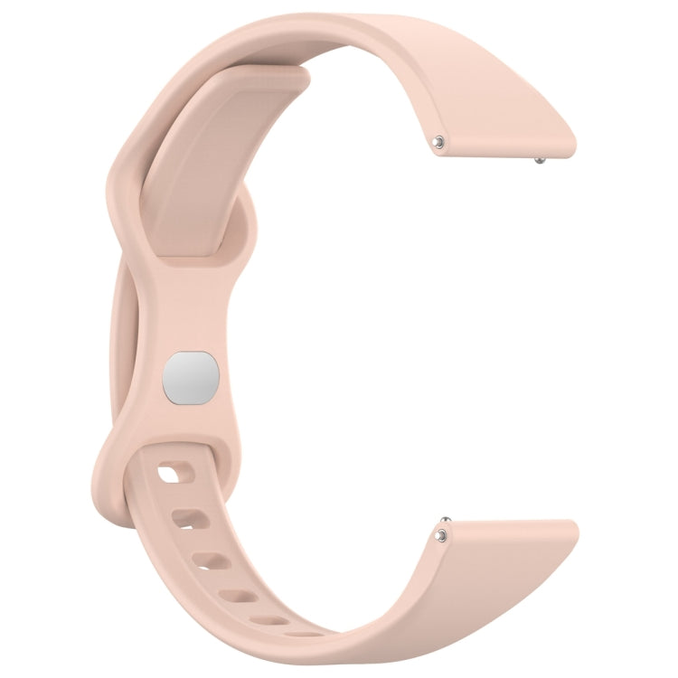 22mm Slim Reverse Buckle Silicone Watch Band(Flesh Pink) - 22mm Bands by PMC TechLife | Online Shopping South Africa | PMC TechLife