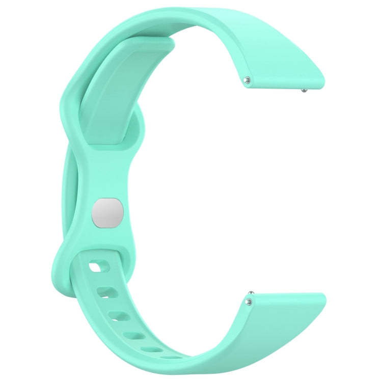 22mm Slim Reverse Buckle Silicone Watch Band(Teal) - 22mm Bands by PMC TechLife | Online Shopping South Africa | PMC TechLife
