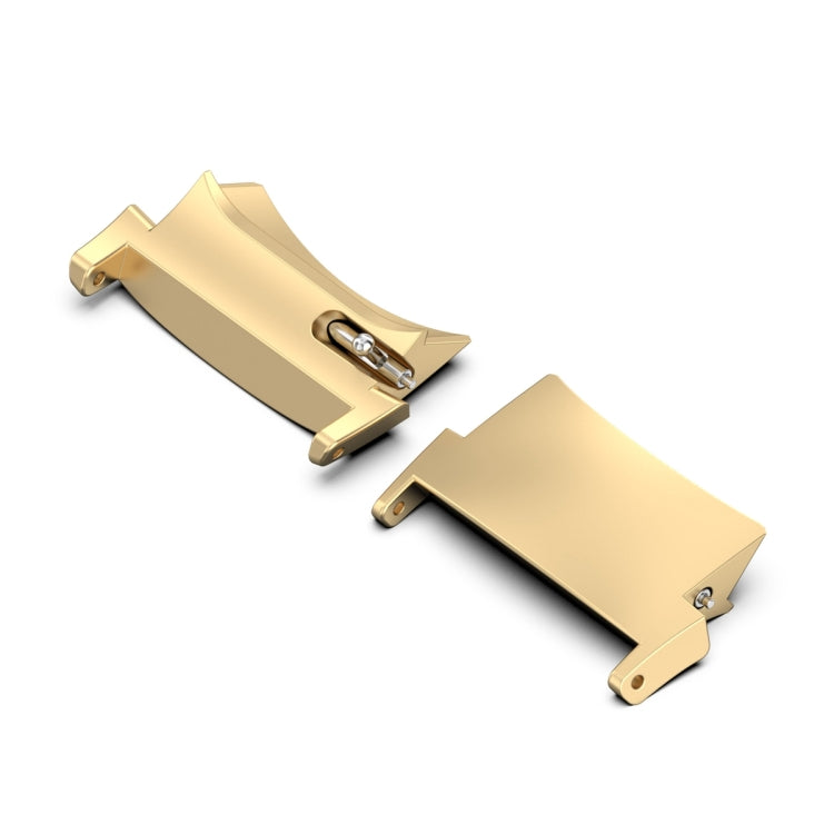 For OPPO Watch X / OnePlus Watch 2 1 Pair 22mm Watch Band Stainless Steel Connector(Gold) - Watch Bands by PMC TechLife | Online Shopping South Africa | PMC TechLife