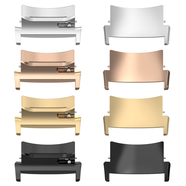 For OPPO Watch X / OnePlus Watch 2 1 Pair 22mm Watch Band Stainless Steel Connector(Gold) - Watch Bands by PMC TechLife | Online Shopping South Africa | PMC TechLife