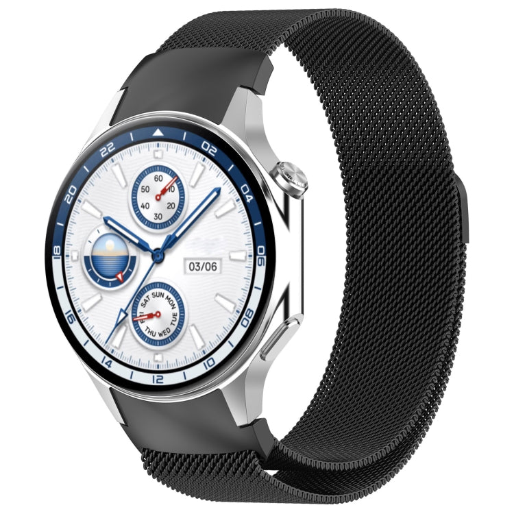 For OPPO Watch X2 / OnePlus Watch 3 Milan Magnetic Steel Mesh Watch Band(Black) - Watch Bands by PMC TechLife | Online Shopping South Africa | PMC TechLife | Buy Now Pay Later Mobicred