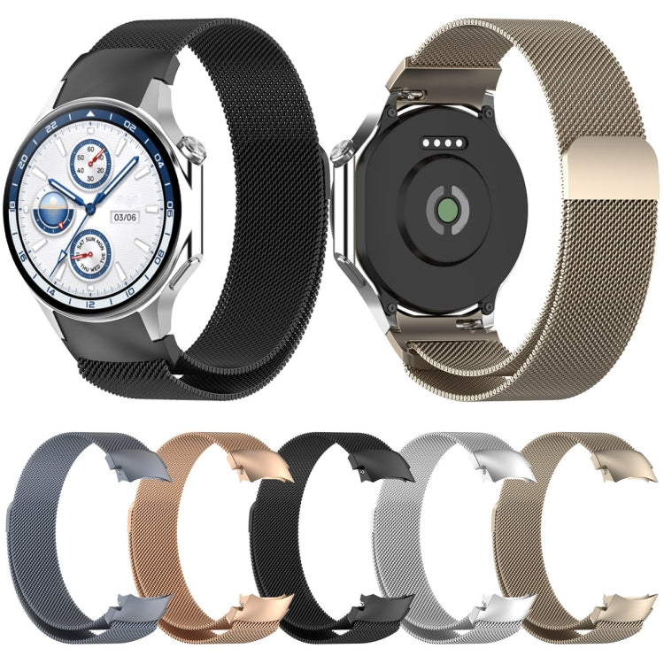 For OPPO Watch X2 / OnePlus Watch 3 Milan Magnetic Steel Mesh Watch Band(Space Grey) - Watch Bands by PMC TechLife | Online Shopping South Africa | PMC TechLife | Buy Now Pay Later Mobicred