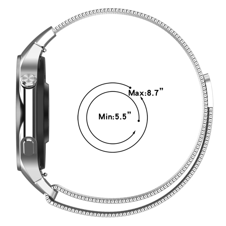 For OPPO Watch X2 / OnePlus Watch 3 Milan Magnetic Steel Mesh Watch Band(Black) - Watch Bands by PMC TechLife | Online Shopping South Africa | PMC TechLife | Buy Now Pay Later Mobicred