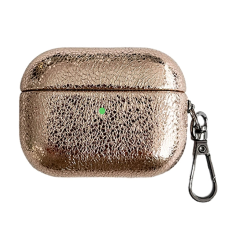 For AirPods 3 Burst Leather Texture Bluetooth Earphone Protective Case(Rose Gold) - For AirPods 3 by PMC Jewellery | Online Shopping South Africa | PMC Jewellery | Buy Now Pay Later Mobicred