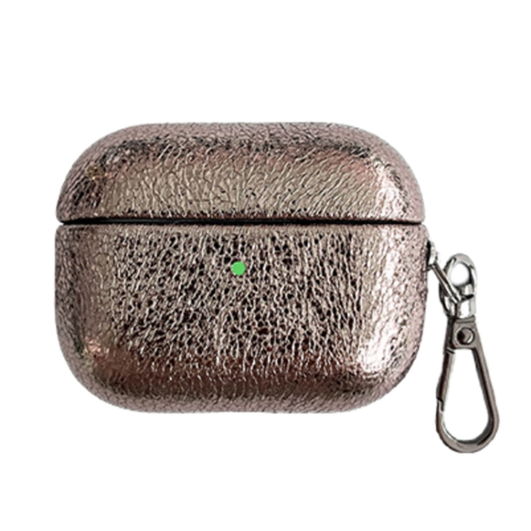 For AirPods Pro 2 Burst Leather Texture Bluetooth Earphone Protective Case(Gold) - For AirPods Pro 2 by PMC Jewellery | Online Shopping South Africa | PMC Jewellery | Buy Now Pay Later Mobicred