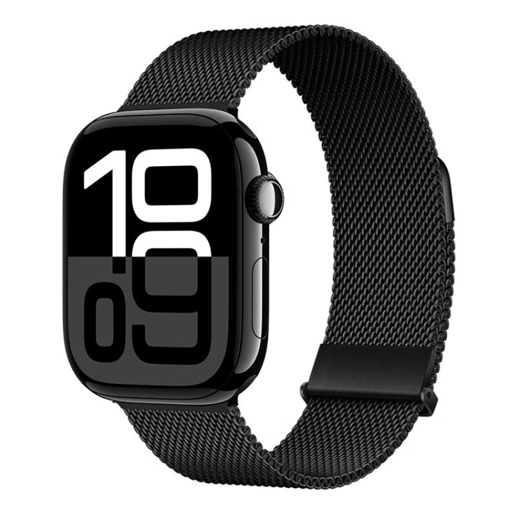 For Apple Watch Series 10 46mm ZGA Milanese Magnetic Metal Watch Band(Black) - free shipping - PMc TechLife - Order now!
