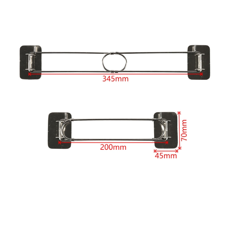 RV Camper Van Stainless Steel 304 Shower Corner Storage Bar(Silver) - Others by PMC TechLife | Online Shopping South Africa | PMC TechLife | Buy Now Pay Later Mobicred