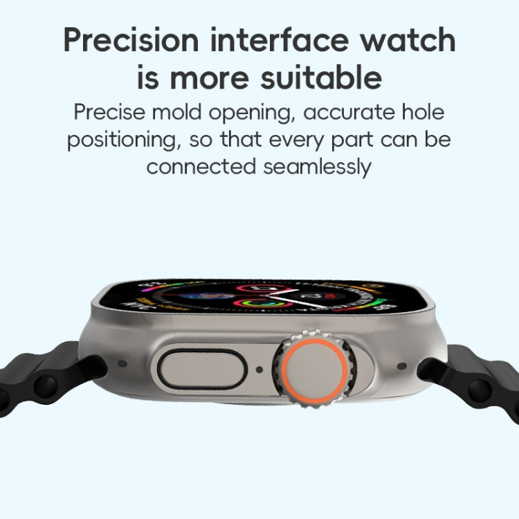 For Apple Watch Series 7 45mm ZGA Ocean Silicone Watch Band(Yellow) - free shipping - PMC TechLife - Order now!