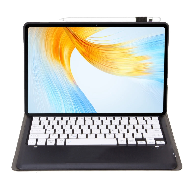 For vivo Pad3 Pro 13 inch  AV14 Bluetooth Keyboard TPU Leather Tablet Case with Holder(Black White) - Others Keyboard by PMC TechLife | Online Shopping South Africa | PMC TechLife