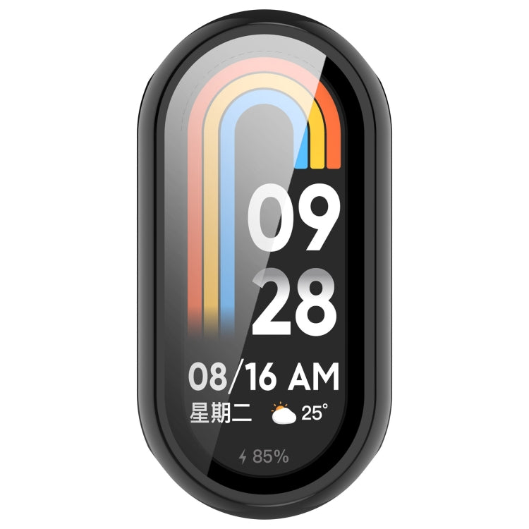 For Xiaomi Mi Band 8 / 9 Ceramic / 10 Ceramic Tempered Film Integrated PC Protective Watch Cover(Black) - free shipping - PMC TechLife - Order now!