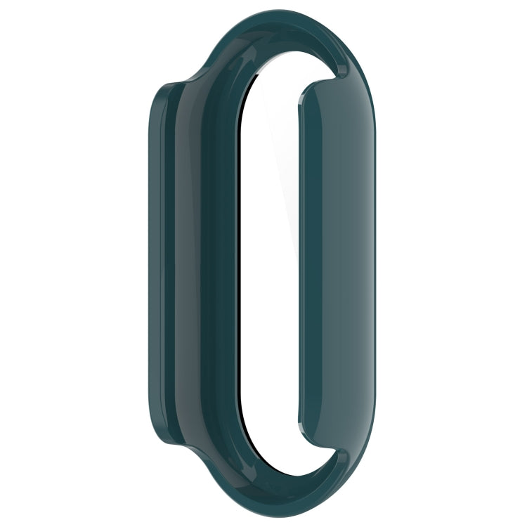 For Xiaomi Mi Band 8 PC + Tempered Film Integrated Protective Watch Case(Pine Green) - Watch Cases by PMC TechLife | Online Shopping South Africa | PMC TechLife