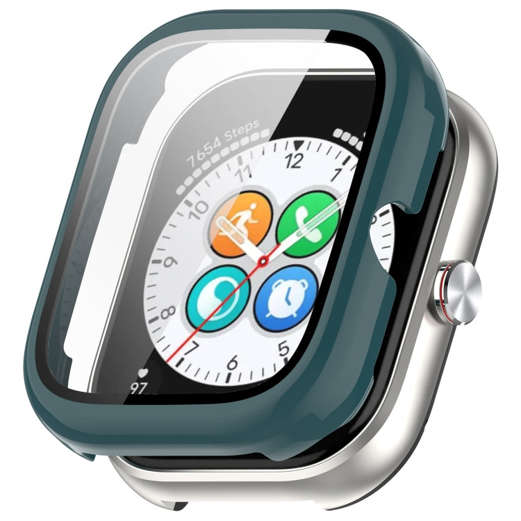 For Honor Choice Haylou Watch PC + Tempered Film Integrated Protective Watch Case(Pine Green) - Watch Cases by PMC TechLife | Online Shopping South Africa | PMC TechLife