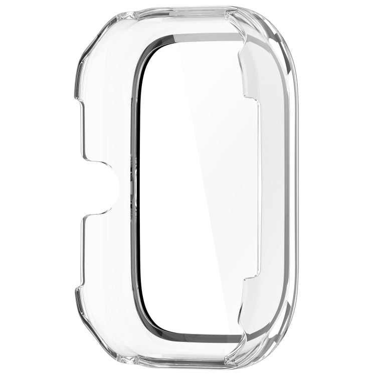 For Honor Choice Haylou Watch PC + Tempered Film Integrated Protective Watch Case(Transparent White) - Watch Cases by PMC TechLife | Online Shopping South Africa | PMC TechLife