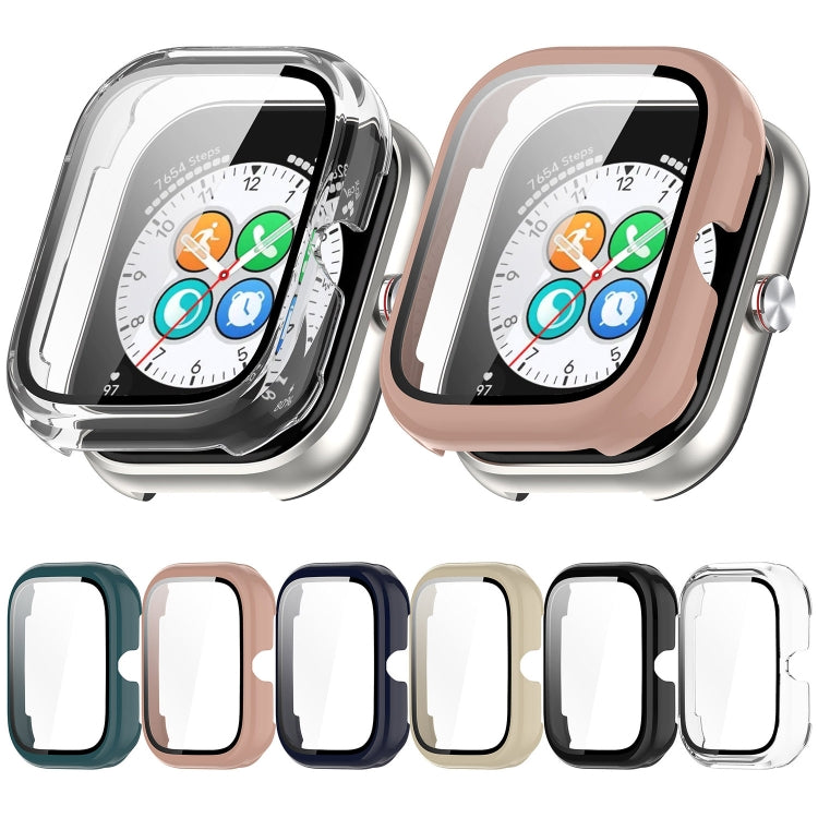 For Honor Choice Haylou Watch PC + Tempered Film Integrated Protective Watch Case(Pink) - Watch Cases by PMC TechLife | Online Shopping South Africa | PMC TechLife