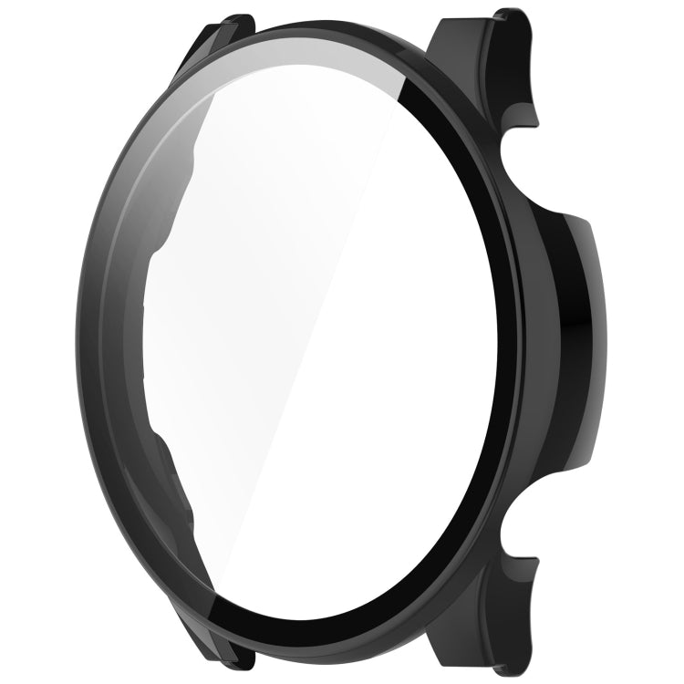 For Xiaomi Haylou RT3 / Solar Plus LS16 PC + Tempered Film Integrated Watch Protective Case(Black) - Watch Cases by PMC TechLife | Online Shopping South Africa | PMC TechLife