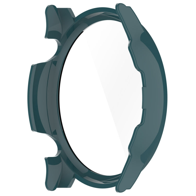 For Xiaomi Haylou RT3 / Solar Plus LS16 PC + Tempered Film Integrated Watch Protective Case(Pine Green) - Watch Cases by PMC TechLife | Online Shopping South Africa | PMC TechLife