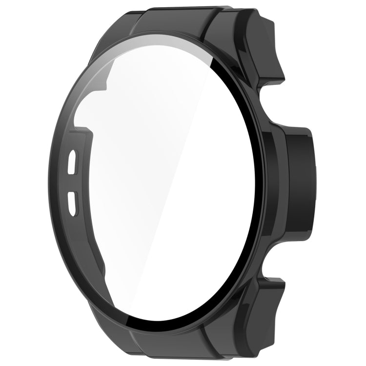 For Xiaomi Haylou Watch R8 PC + Tempered Film Integrated Watch Protective Case(Black) - Watch Cases by PMC TechLife | Online Shopping South Africa | PMC TechLife