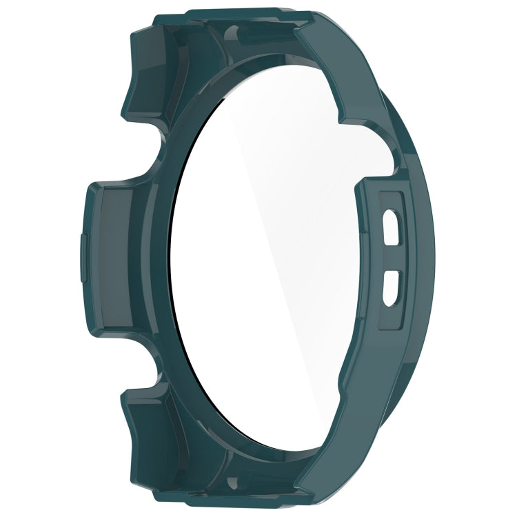 For Xiaomi Haylou Watch R8 PC + Tempered Film Integrated Watch Protective Case(Pine Green) - Watch Cases by PMC TechLife | Online Shopping South Africa | PMC TechLife