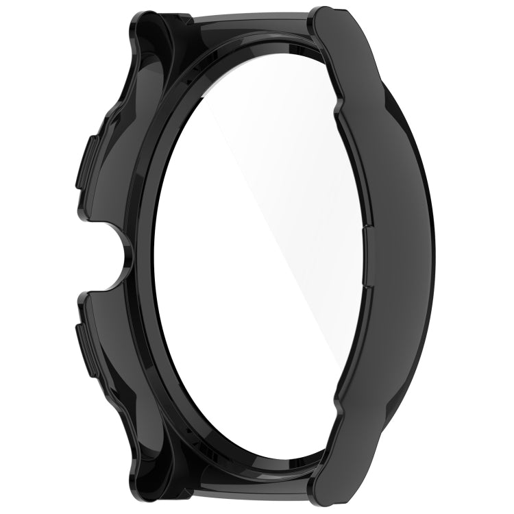 For Xiaomi Haylou Solar Lite R001 PC + Tempered Film Integrated Watch Protective Case(Black) - Watch Cases by PMC TechLife | Online Shopping South Africa | PMC TechLife