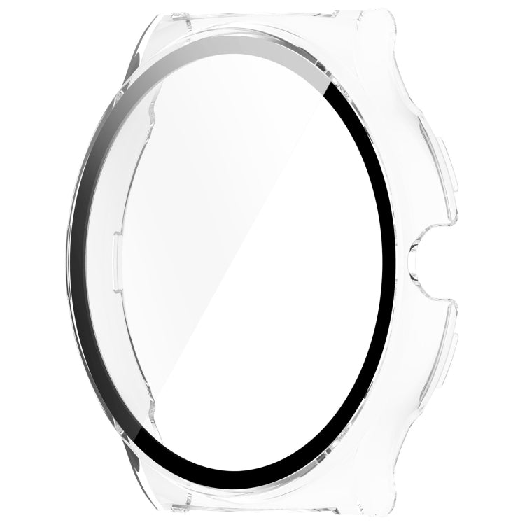 For Xiaomi Haylou Solar Lite R001 PC + Tempered Film Integrated Watch Protective Case(Transparent White) - Watch Cases by PMC TechLife | Online Shopping South Africa | PMC TechLife