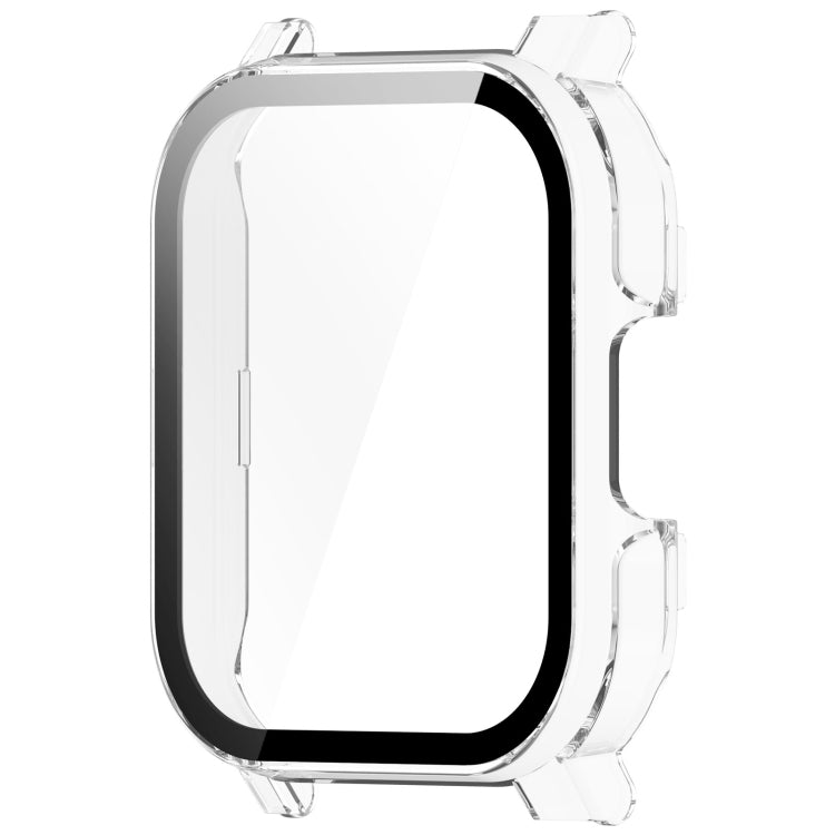 For Xiaomi Haylou Watch 2 LS02 PC + Tempered Film Integrated Watch Protective Case(Transparent White) - Watch Cases by PMC TechLife | Online Shopping South Africa | PMC TechLife
