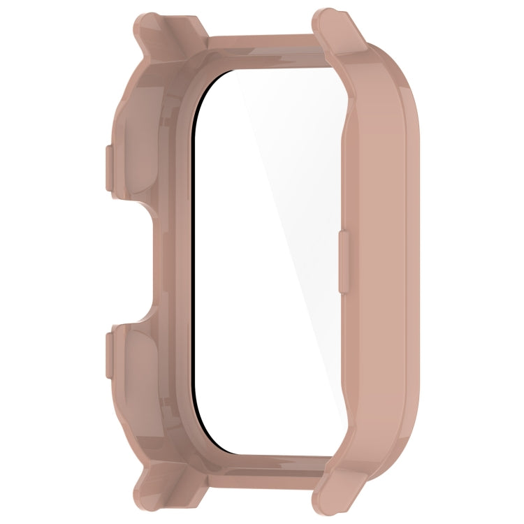 For Xiaomi Haylou Watch 2 LS02 PC + Tempered Film Integrated Watch Protective Case(Pink) - Watch Cases by PMC TechLife | Online Shopping South Africa | PMC TechLife