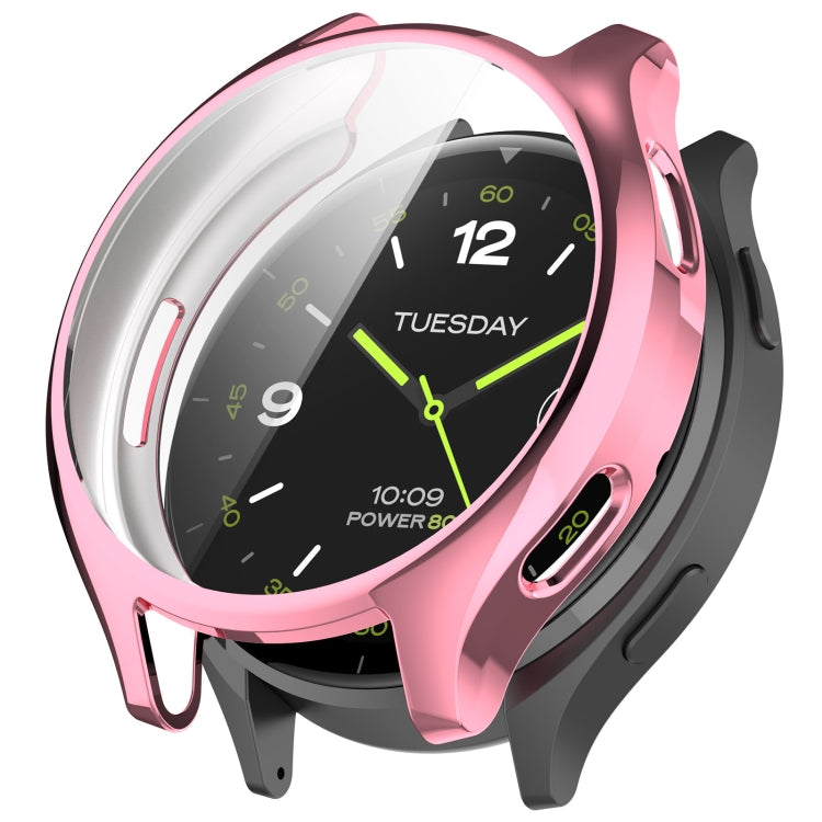 For Xiaomi Watch 2 Full Coverage TPU Electroplated Watch Protective Case(Pink) - Watch Cases by PMC TechLife | Online Shopping South Africa | PMC TechLife