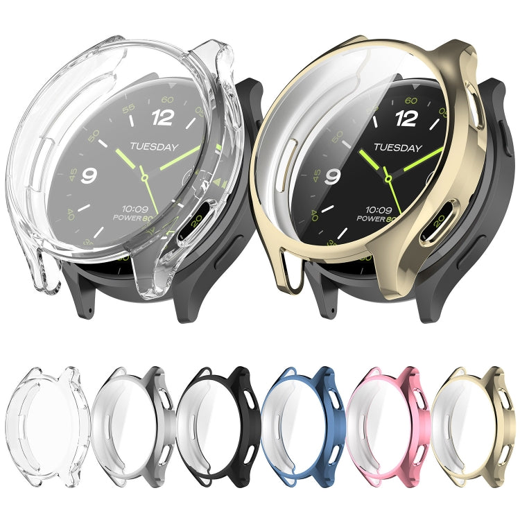 For Xiaomi Watch 2 Full Coverage TPU Electroplated Watch Protective Case(Pink) - Watch Cases by PMC TechLife | Online Shopping South Africa | PMC TechLife