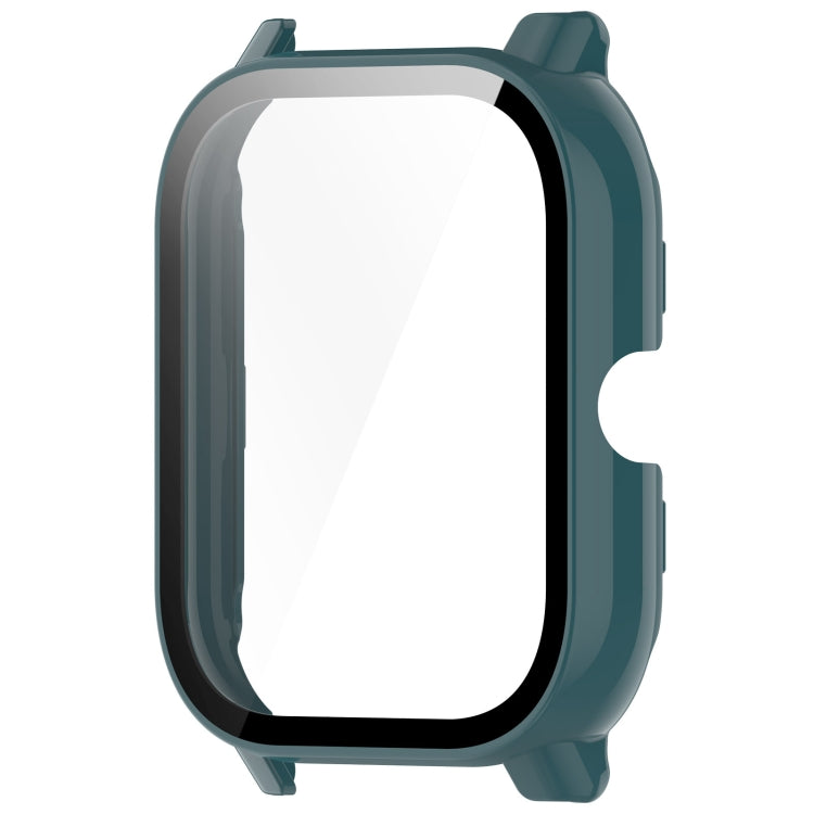 For P66 / P66D / P66ED 1.85 inch Watch PC + Tempered Film Integrated Watch Protective Case(Pine Green) - Watch Case by PMC TechLife | Online Shopping South Africa | PMC TechLife
