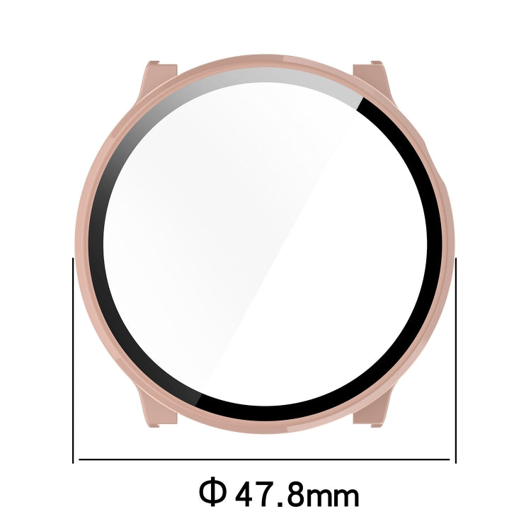 For Xiaomi Mibro Watch Lite 2 PC + Tempered Film Integrated Watch Protective Case(Ivory White) - Watch Cases by PMC TechLife | Online Shopping South Africa | PMC TechLife