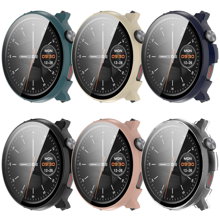 For Xiaomi Mibro Watch Lite 2 PC + Tempered Film Integrated Watch Protective Case(Pine Green) - Watch Cases by PMC TechLife | Online Shopping South Africa | PMC TechLife