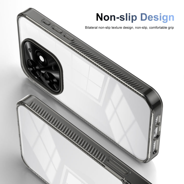 For Tecno Spark Go 2024 / Spark 20 / Pop 8 Anti-slip Clear Acrylic Hybrid TPU Phone Case(Black) - Tecno Cases by PMC Jewellery | Online Shopping South Africa | PMC Jewellery | Buy Now Pay Later Mobicred