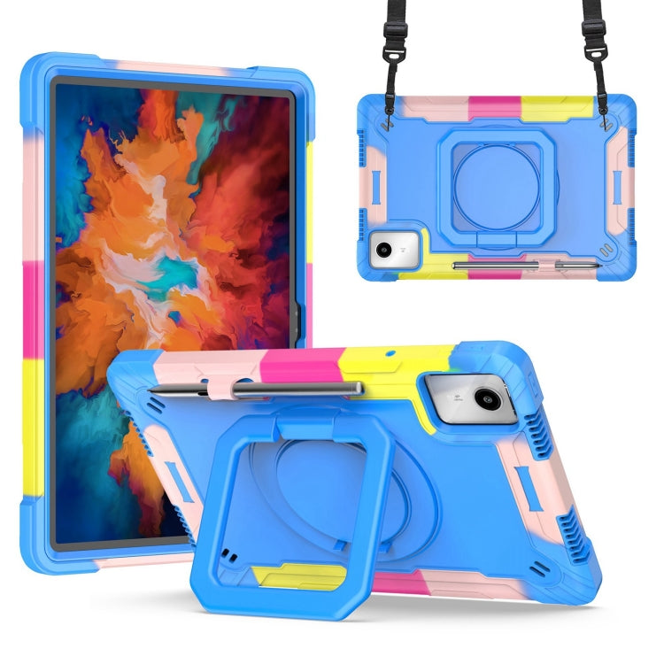For Lenovo Tab M11/ Xiaoxin Pad 11 2024 Handle Robot Silicone Hybrid PC Tablet Case(Camouflage Blue) - Lenovo by PMC Jewellery | Online Shopping South Africa | PMC Jewellery | Buy Now Pay Later Mobicred