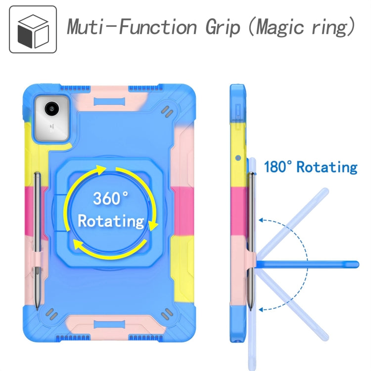 For Lenovo Tab M11/ Xiaoxin Pad 11 2024 Handle Robot Silicone Hybrid PC Tablet Case(Camouflage Blue) - Lenovo by PMC Jewellery | Online Shopping South Africa | PMC Jewellery | Buy Now Pay Later Mobicred