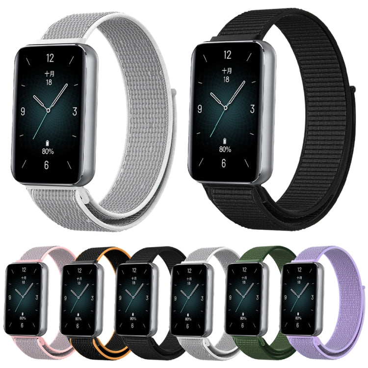 For Honor Band 9 Woven Nylon Loop Watch Band(Army Green) - Watch Bands by PMC TechLife | Online Shopping South Africa | PMC TechLife