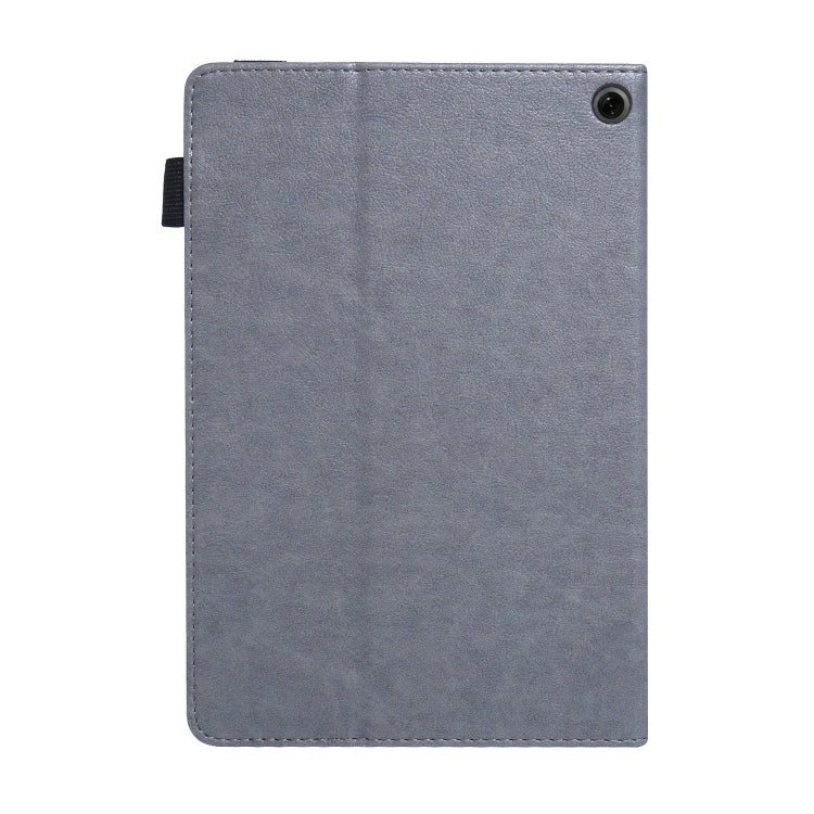 For Amazon Kindle Fire HD10 2021/2023 Extraordinary Series Smart Leather Tablet Case(Grey) - Amazon by PMC TechLife | Online Shopping South Africa | PMC TechLife | Buy Now Pay Later Mobicred