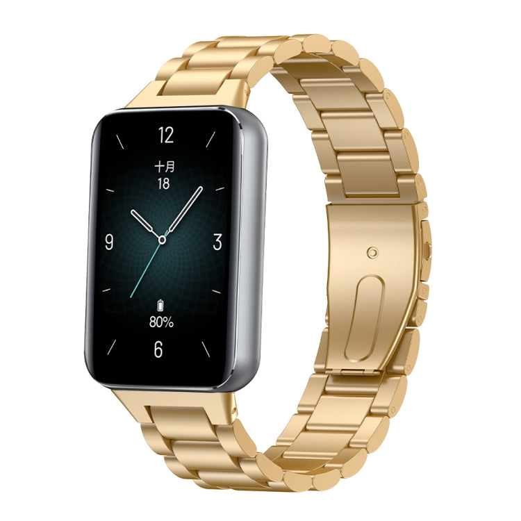 For Honor Band 9 Three Strains Metal Watch Band(Gold) - free shipping - PMC TechLife - Order now!