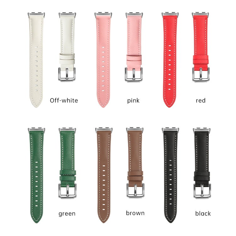 For Honor Band 9 Genuine Leather Watch Band(Black) - Watch Bands by PMC TechLife | Online Shopping South Africa | PMC TechLife