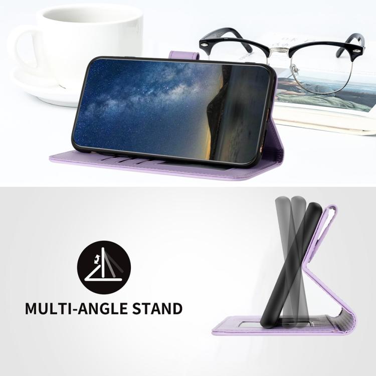 For iPhone 17 Air Datura Flower Embossed Flip Leather Phone Case(Purple) - free shipping - PMc TechLife - Order now!