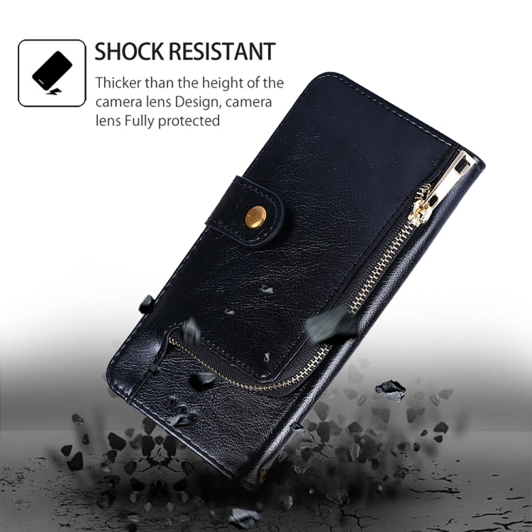 For Motorola Moto G Play 4G 2024 Zipper Bag Leather Phone Case(Black) - Motorola Cases by PMC Jewellery | Online Shopping South Africa | PMC Jewellery | Buy Now Pay Later Mobicred