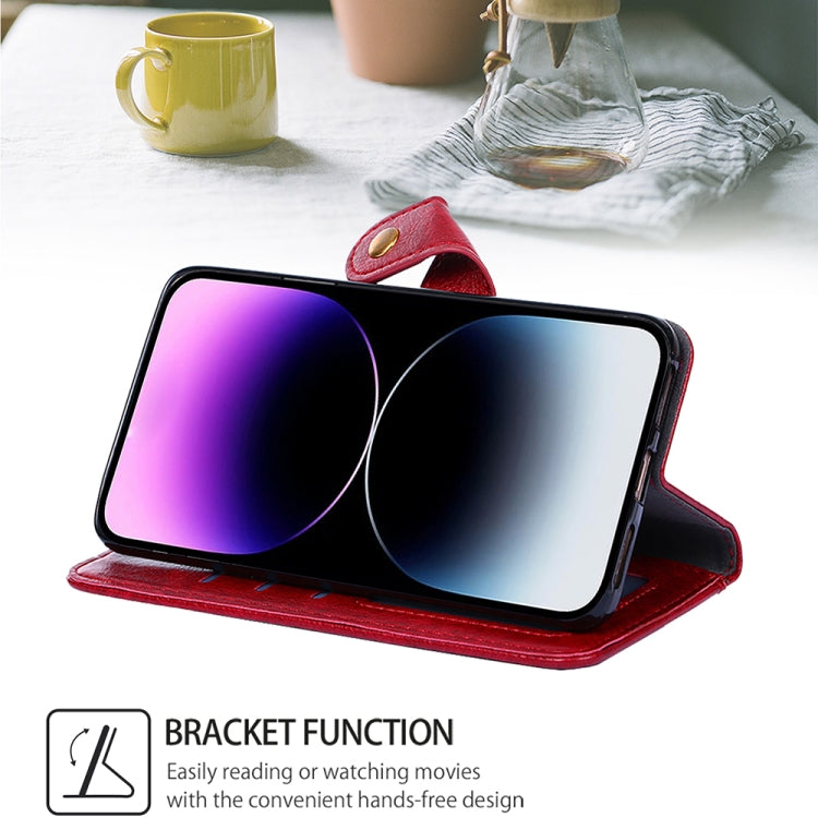 For Motorola Moto G Play 4G 2024 Zipper Bag Leather Phone Case(Red) - Motorola Cases by PMC Jewellery | Online Shopping South Africa | PMC Jewellery | Buy Now Pay Later Mobicred